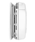 Side view of Hardwired Smoke And Carbon Monoxide Alarm With Battery Backup Electrochemical CO Sensor Optipath 360 Photoelectric Detector