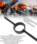 Motorcycle Fork Spring Compressor Kit With Aluminum Handles Radial Pin Spanner For Coil Spring Service Universal Fit For Most Street Bikes And Upside Down Forks Smooth Setup That Delivers Secure Non Slip Grip And Easy Maintenance, black fork spring compressor and spanner set