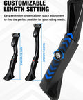 Ebike Kickstand CNC Machined Aluminum Mount For Ridstar Q20 Q20 Pro Lite Super 73 S2 RX displaying adjustable length feature.