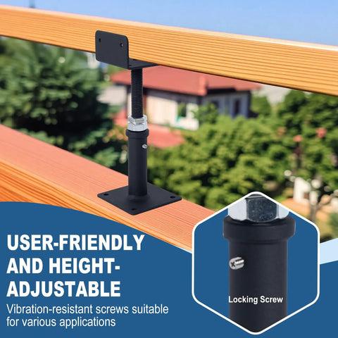 Heavy Duty U Shaped Floor Jacks 4 Pack Adjustable Steel Teleposts Screw Posts Lift Beams 6 To 9 Inches on wooden beam for structural support.