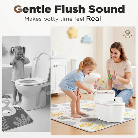Smooth Operator 3 In 1 Toddler Potty Training Toilet With Detachable Seat And Handy Step Stool In Rich Brown Turns Potty Mastery Into A Breeze For Parents And Little Ones Alike