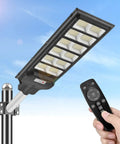 600W Solar LED Flood Light With Motion Sensor, Remote Control And Mount Bracket, Waterproof Dusk To Dawn Outdoor Lighting.