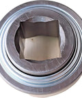 Top view of Beefy Drivetrain Disc Harrow Bearing For Farm Equipment With Triple Lip Seals, showing 1-inch square shaft opening.