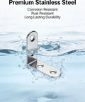 Heavy Duty Zinc Plated L Bracket Corner Braces With Screws, premium stainless steel support in water for durability.
