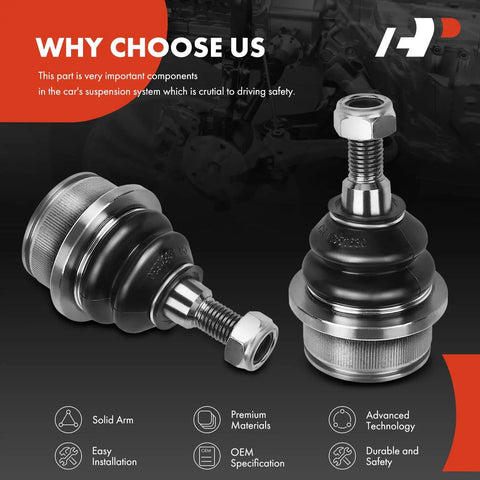 Plug And Play Front Lower Ball Joint For Dodge Journey Avenger And Chrysler 200 Sebring Replacement Suspension Part For Front Lower Left And Right Durable Easy Install Replaces Worn Joints, metal ball joint with threaded stud