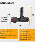 Specifications diagram for Speed Sensor Replacement For Mid Drive And Hub Motors Compatible With BBS01 BBS02 BBSHD
