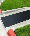 Ramp-Cleat Non-Slip Outdoor Rubber Mats For Durable Entryways And Walkways, One Eighth Inch Thick By 3 By 8 Feet Floor Mat With Anti-Slip Grip