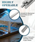 One Quarter Inch By One Quarter Inch By Twelve Inch Weldable A36 Square Steel Bar Stock Six Pack for DIY Projects, shown in use