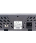 Back panel of Workhorse Bench Digital Multimeter with power socket and ventilation slots, Desktop DMM