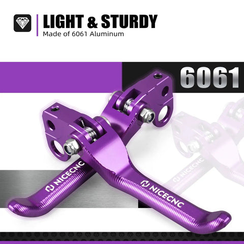Foldable Front And Rear Brake Levers For Surron Light Bee X S L1E And Segway X160 X260 6061 Aluminum CNC Adjustable Clutch Levers