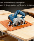 Rugged As Nails Circular Saw Base Plate Swap Out Bottom Board for clean 90 degree straight cuts on woodworking projects.