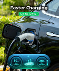 Workhorse SAE J1772 EV Charger Extension Cord 50 Amp 21 Foot Plug And Play Cable for fast electric car charging.