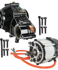 Beefed Up 72V 1500W Brushless Direct Current Motor paired with Heavy Duty Differential Gearbox and bolts for electric vehicles.