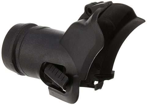 Built Tough Circular Saw Dust Collection Adapter For DWE575 Series Saws, Accepts 1-1/2 Inch Hoses, Black adapter side view