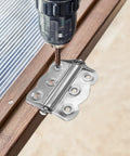 Heavy Duty Self Closing Door Hinges Set Three Pack Spring Loaded Soft Close Stainless Steel 2 Point 7 Inch Hinges installation