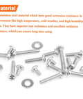 Pro Grade Heavy Duty Pack Of 102 Number 12-24 Phillips Pan Head Machine Screws Paired With Hex Nuts And Flat Washers on a white background.