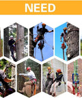 Tree Climbing Flip Line Kit One Half Inch By Ten Feet With Steel Core Rope For Arborist Lanyard in use by arborists