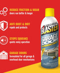 Silicone Garage Door Lubricant Spray For Smoother Quieter Operation On Tracks Rollers And Hinges Will Not Attract Dust Or Dirt