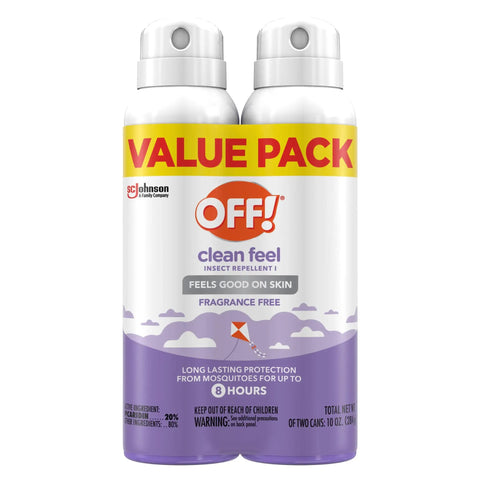 Clean Feel Insect Repellent Aerosol With 20 Percent Picaridin For Mosquitoes Ticks And Flies Long Lasting DEET Free Protection