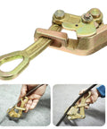 Heavy Duty Cable Grip Clamp For Wire Rope And Steel Cable Puller Built Tough 2 Ton Capacity 4408 Lbs Pull Strength Carbon Steel Construction
