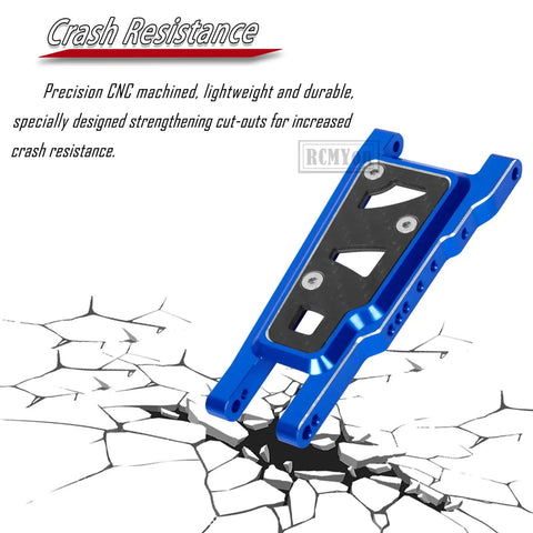 Alloy Front And Rear Suspension Arm Upgrade Kit For 1/10 Slash 4x4 VXL, Stampede 4x4 VXL, Rustler 4x4 VXL, And Hoss 4x4 VXL Navy Blue
