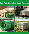 Heavy Duty PET Strapping For Packaging And Bundling High Tensile Green Polyester Strapping Rolls Your Go To Cargo Tie Down