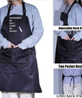 Person wearing Funny Engineer Kitchen Apron Gift For Gearheads Engineer By Day Chef By Night Theme Apron Waterproof With Adjustable Neck Strap 28x26 Inch Cooking Apron For Home Cooks And Cooking Lovers
