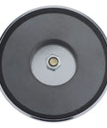 Bottom view of Heavy Duty Ceramic Round Base Magnets With Knobs 95 Lb Pull Each Nickel Plated 3.2 Inch Diameter for home and office