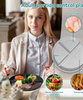 9 Inch Portion Control Plate Set For Weight Loss With 5 Plastic Divided Plates For Adults And Kids In 3 Compartments