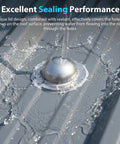 Stainless Steel Roofing Screw Caps Quick Fix for Roof Leaks in action, demonstrating water resistance on metal siding.