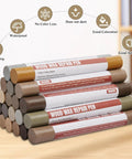 20 Color Wood Filler Sticks Kit For Quick DIY Furniture Scratch Repair And Touch Up Wax Crayons stacked on a table