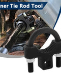 Three Eighths Inch Inner Tie Rod Removal Tool For Removing Tie Rod Ends And Steering Linkages With Grippy Teeth And Smooth Spin To Free Inner Rod Ends Handy Auto Repair Essential, black steel clamp on tie rod