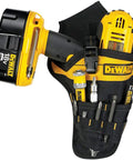Heavy Duty Cordless Drill Holster With Ballistic Poly Material Angled Design For Balance Adjustable Strap And Quick Release Buckle