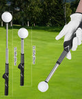 Retractable Golf Swing Trainer With Arm Band Instant Swing Feedback Rhythm Mastery Grip Posture Corrector No Ball