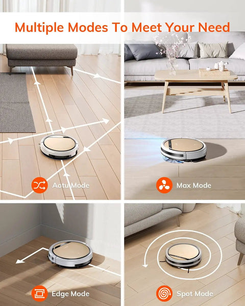 V5s Plus Robot Vacuum And Mop Combo With WiFi App And Alexa Voice Control auto cleaning modes for floors and carpets