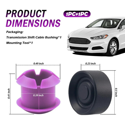 Shifter Bushing Kit For Auto Transmission Repair With Easy Install Tools, purple bushing dimensions