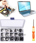 450 Piece Laptop Screws Kit With 15 Sizes M2 M2.5 M3 Replacement Screws For Notebook Computers And Electronics Repair Durable Carbon Steel Assortment With Storage Box