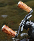 Upgrade Your Fishing Game With This Wooden Handle Knob For Reels Featuring Ergonomic Grip And Lightweight Design Perfect For Beginners And Pros Aiming For Smooth Spinning Action And Superior Comfort On Any Angling Adventure Stylish Accessory Included. 2 pc wooden reel knobs
