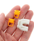 Shifter Cable Bushing Kit For General Mid Size Pickup Vehicles 3 Piece Orange Transmission Linkage Replacement in hand