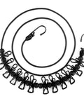 Portable Retractable Clothesline For Camping And RV Life With 12 Clothespins, Outdoor Laundry Line For Tents And Travel, Black