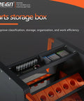 CNC Tool Holder Keeper Station And Storage Cart For Shops And Factories Heavy Duty CNC Tool Organizer System For Warehouses Garages Stores And Workbenches Beefed Up With Rugged Steel Construction, parts drawer and tool holders