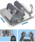 Stainless Steel Mop And Broom Holder Wall Mount With Hooks 4 Pack Screw Or Self Adhesive Install Rustproof 304 Stainless Tool Organizer