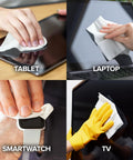 Electronic screen cleaner wipes, 80-count 2-pack; pre-moistened for tablet, laptop, smartwatch, and TV screens.