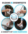 EPA Registered Antibacterial Wipes For Surfaces And Equipment That Kill 99.9 Percent Of Germs In 15 Seconds, Effective Against H1N1 MRSA