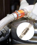 Premium Stainless Steel Hose Clamp Kit With Adjustable Worm Gears For Quick Tightening And Secure Grip on braided hose