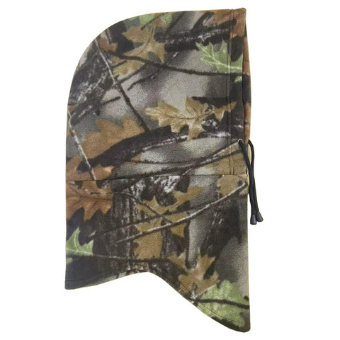 Side view of the Cold Weather Huntin Balaclava Face Mask with Camo Pattern, windproof and breathable for hunters.