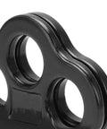 Close-up of Dual Bearing Hitch Climber Pulley For Arborist Tree Climbing With 3 Hole Side Plate 30kN Load Lightweight Anodized
