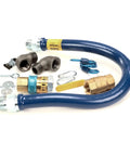 Premium Thirty Six Inch Long Blue Snap Fast Connector Hose Measuring One Inch In Diameter Perfect For Quick And Secure Gas Line Hookups In Commercial Kitchens Food Service Equipment, blue gas hose kit with fittings