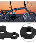 Outside Frame Bicycle Tail Hook For Folding And Fixed Gear Bikes, Durable Metal Rear Derailleur Hook In Black with 412 Folding Bike