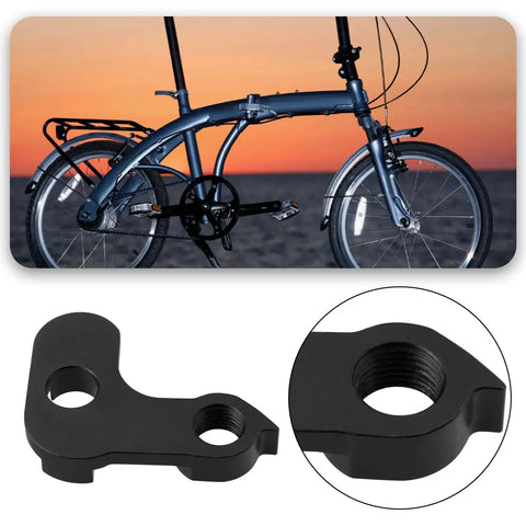 Outside Frame Bicycle Tail Hook For Folding And Fixed Gear Bikes, Durable Metal Rear Derailleur Hook In Black with 412 Folding Bike